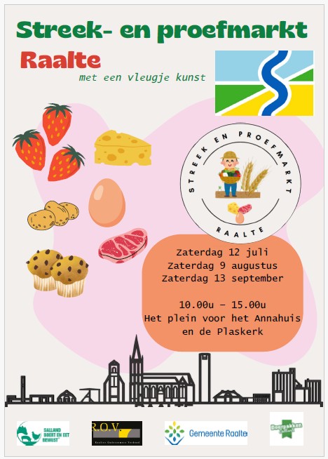 Flyer Streek- en proefmarkt Raalte